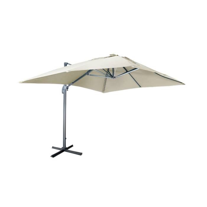 Parasol Deporte Solaire Led 3x4m Luce Beige Haut De Gamme Avec