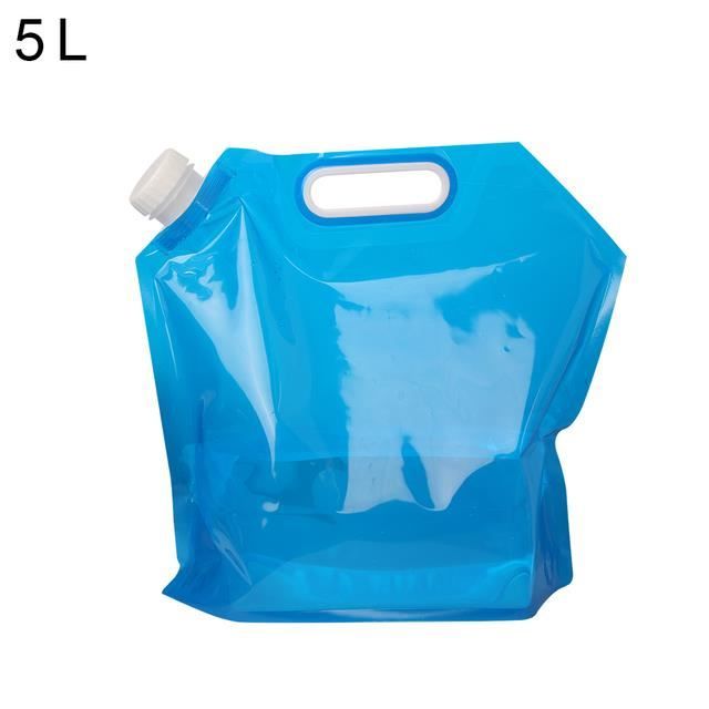 RÉCIPIENT D'EAU PLIABLE, bidon d'eau pliable et extensible, de camping
