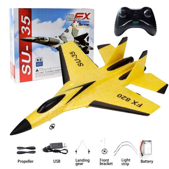 Rouge 1 B  Avion RC SU35 2.4G Avion Télécommandé Modèle Volant Planeur Avion Mousse Su 35 Avec Led~p129757948