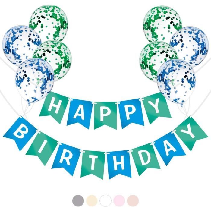 Bannière Anniversaire Enfant Réutilisable - Décoration Fête Avec Dessins Animés - 13x18.5cm Par Drapeau