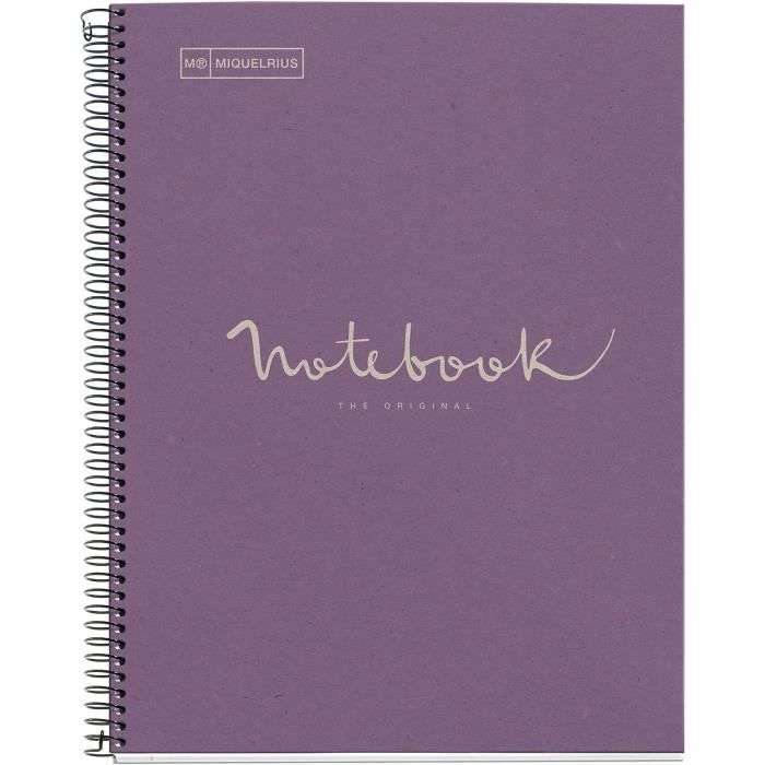 Clairefontaine 8143C Cahier à Spirale A4 100 Pages Quadrillées - Papier 90g - Couverture Aléatoire