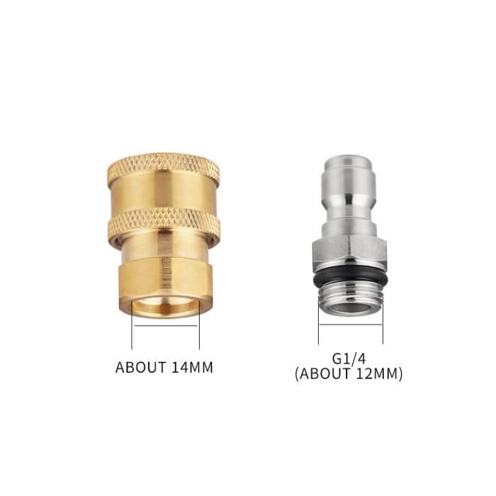 Pressostat Pompe Eau Nettoyeur Haute Pression Lance Neige En Mousse Adaptateur 1-4 « » Mâle Canon Mousse