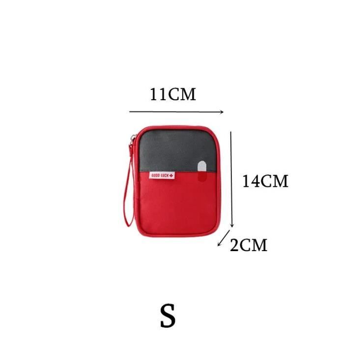 Petite Trousse De Premiers Soins Vide – Organisateur De Médicaments Portable, Imperméable, 15x10x5 Cm