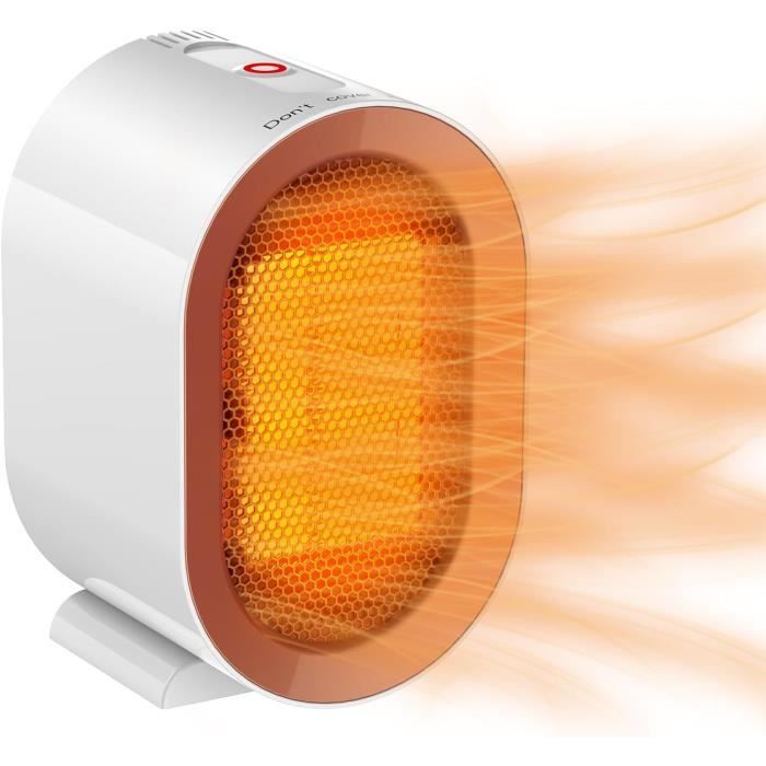 Chauffage/ventilateur Portable 12V 300W - 2 En 1 (chaud/froid) - Pour Voiture, Petit Espace - Alimentation Allume-cigare - Design Compact - 8