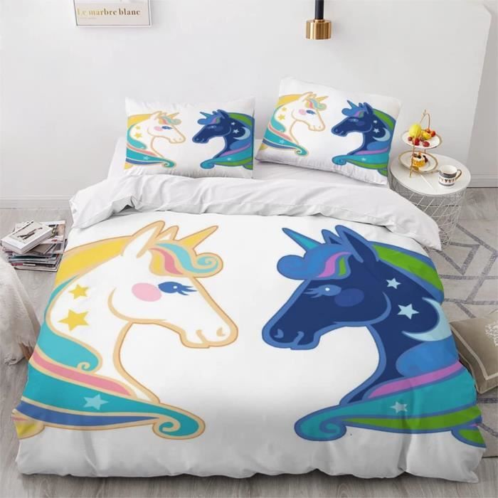 Couette Twin Multicolore Princesse Château – Marque Elegant Home, Neuve Sous Blister