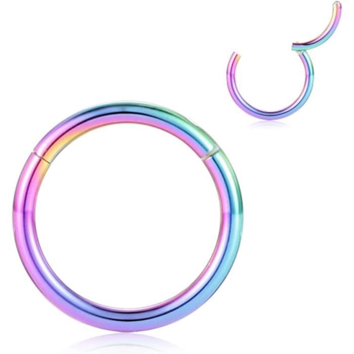 Bague De Nez/Oreille Acier Chirurgical 316L Rosé Plume - Bijou Fantaisie Tata Gisèle