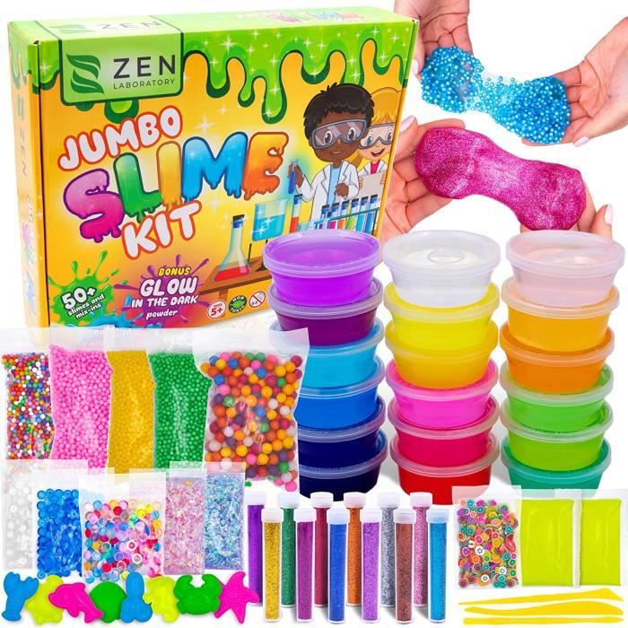 Kit Slime, Kit DIY de Fabrication de Slime, Slime Pas Cher pour Garçon Fille  – Suprême Brillance dans Le Noir - Kit de Slime Factory - Cdiscount Jeux -  Jouets