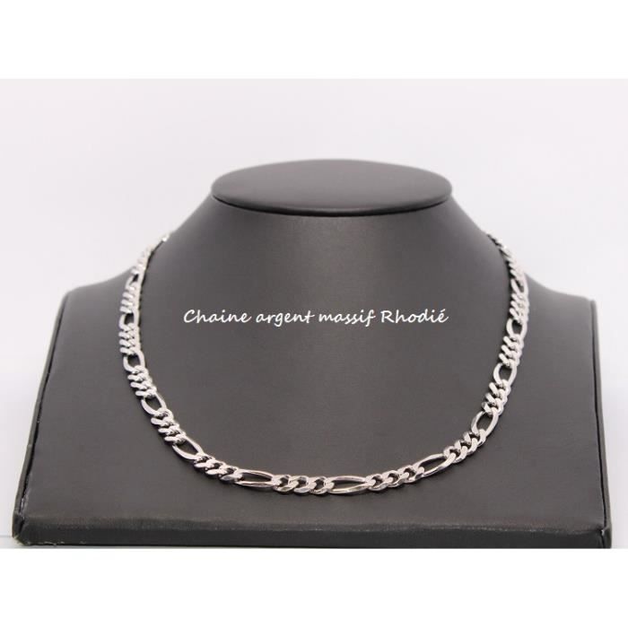 Chaine argent homme luxe clearance