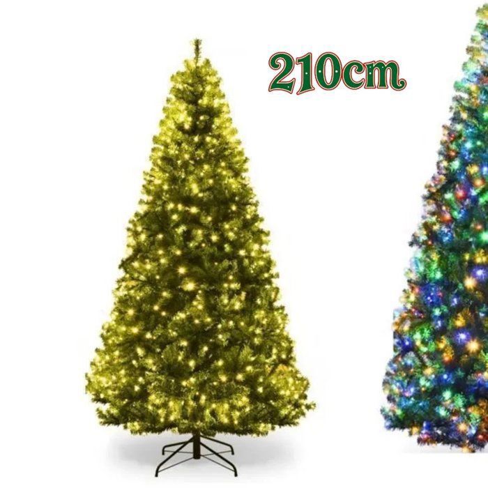 Sapin De Noël LED Lumineux 30/40/60 Cm - Décoration Argent/noir/or/gris - Piles Incluses - Neuf