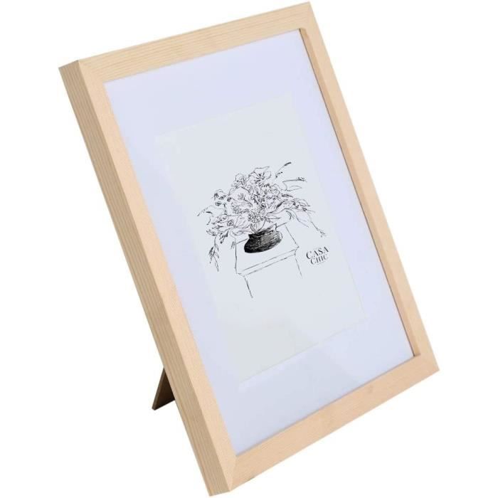 Cadre Photo Carré Rouge 10x10 Pouces – Confetti – Bois – Neuf