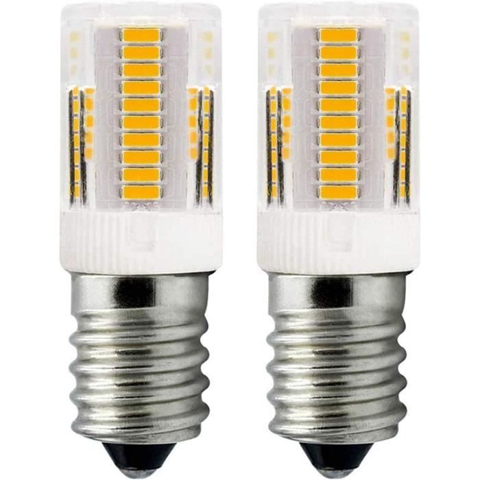 Lot de 2 ampoules LED E14 Blanc chaud 12 V 2 W Éclairage pour