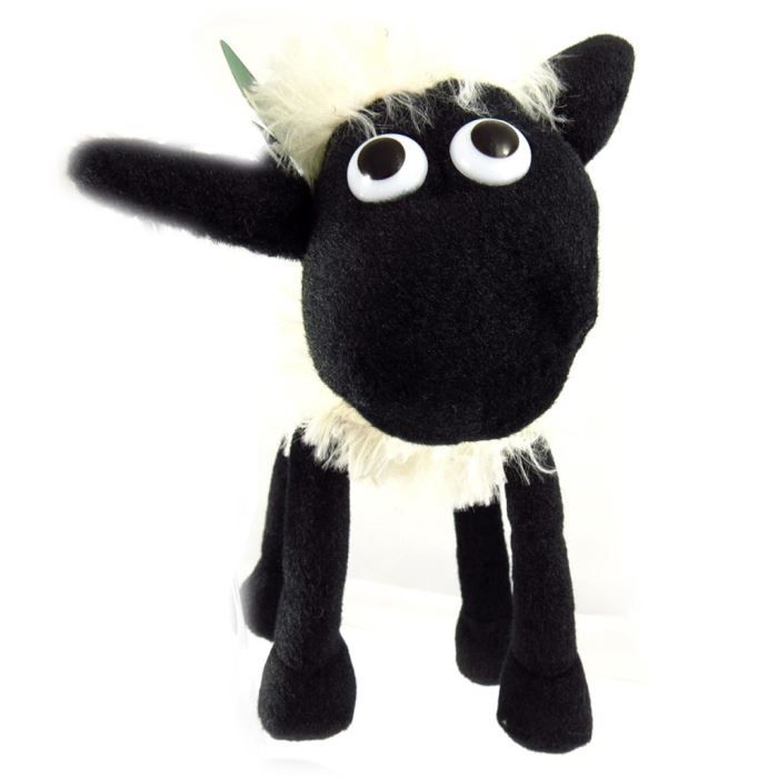 Peluche "Shaun le mouton" beige noir Cdiscount Jeux Jouets