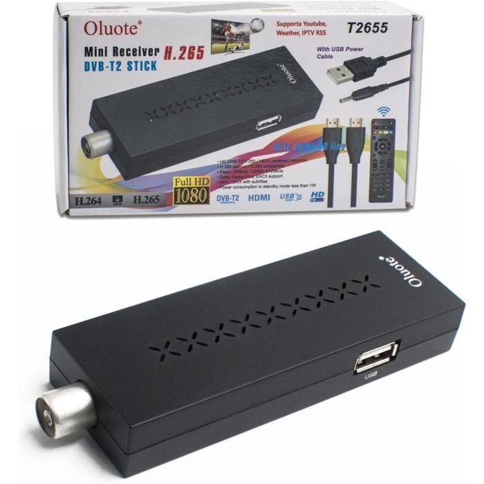 Récepteur TNT Iskra DVB-T2 7020 - Full HD, HDMI - Neuf