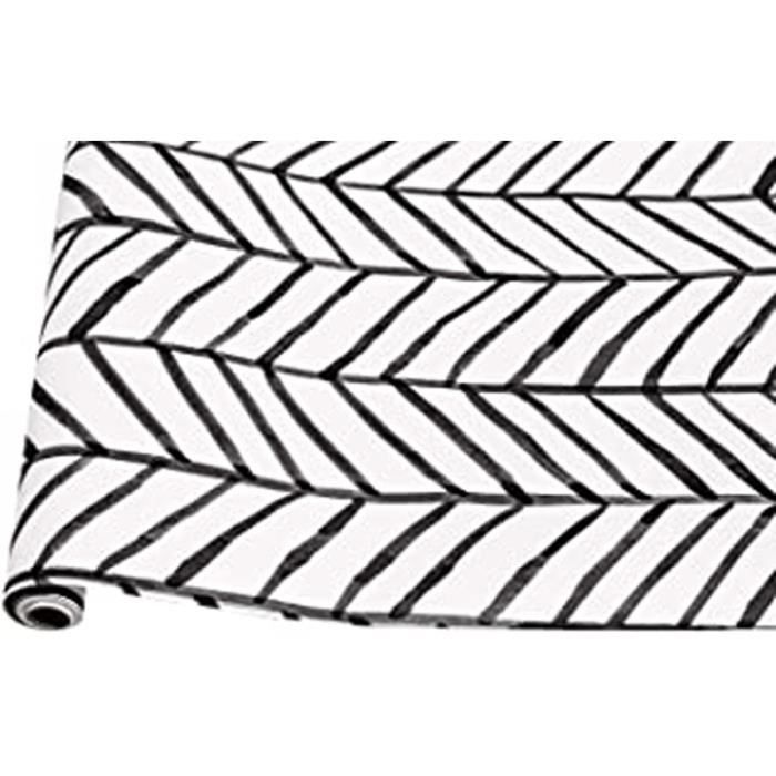 Papier Peint Geometrique Noir Et Blanc Cdiscount