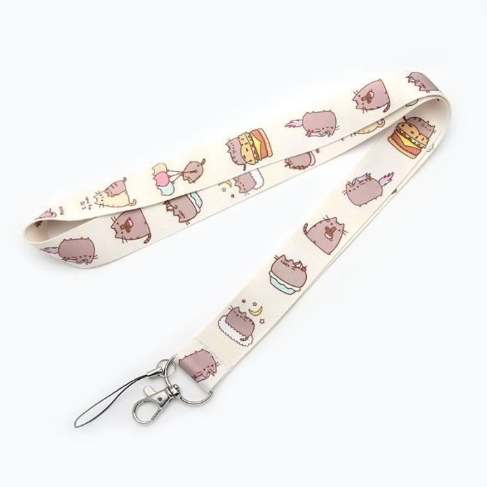 ID titulaire 43 cm long Pusheen le chat Double Face Lanyard