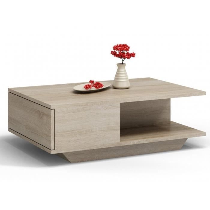 Table Basse Moderne Pour Salon Avec Un Espace De Rangement Denver 90 Sonoma Achat Vente Table Basse Table Basse Moderne Pour Cdiscount