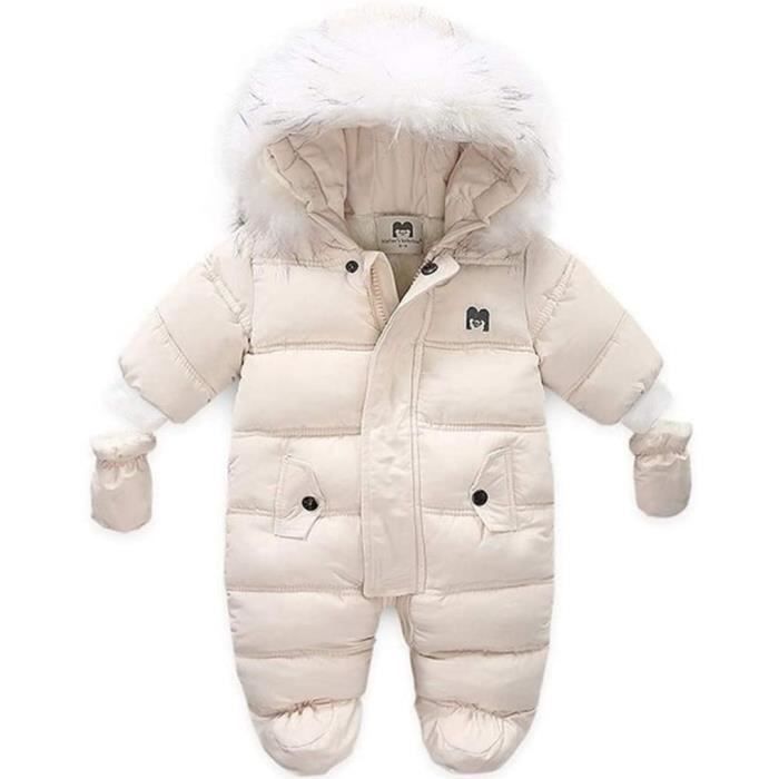 Combinaison de Neige pour Bébé Barboteuse en Polaire d'hiver Grenouillère  Pyjama Épaissie Vêtements de Nuit à Capuche - Cdiscount Puériculture &  Eveil bébé