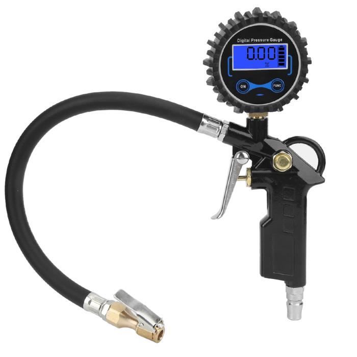 Jauge Numérique Pression Pneus Haute Précision 0-200 PSI – Avec Gonfleur Intégré