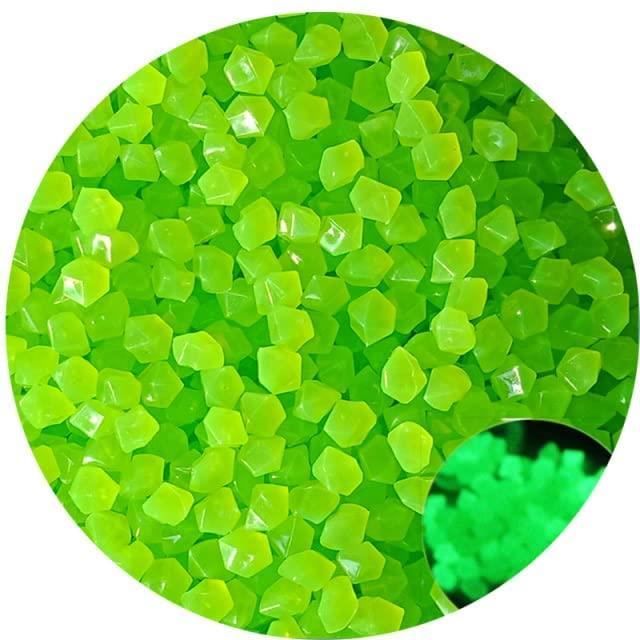 330 Pierres Lumineuses Phosphorescentes - Galets Décoratifs Blancs Pour Jardin, Aquarium, Vases - Taille 0,8-1 Cm