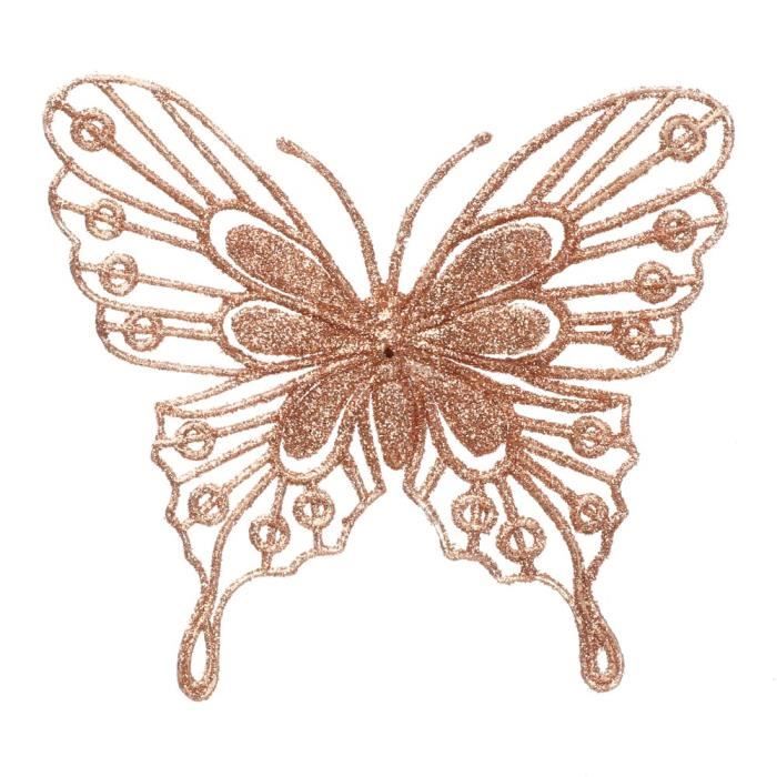 60 Pièces Papillons En Organza Pailletés Blanc - Décoration 3D Pour Bricolage Et Artisanat