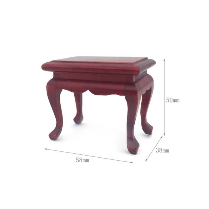 BESPORTBLE Set Mobilier Miniature Échelle Table et Chaises Rétro pour Maison de Poupée Accessoires Décoratifs Réalistes pour Salle à Manger Miniature
