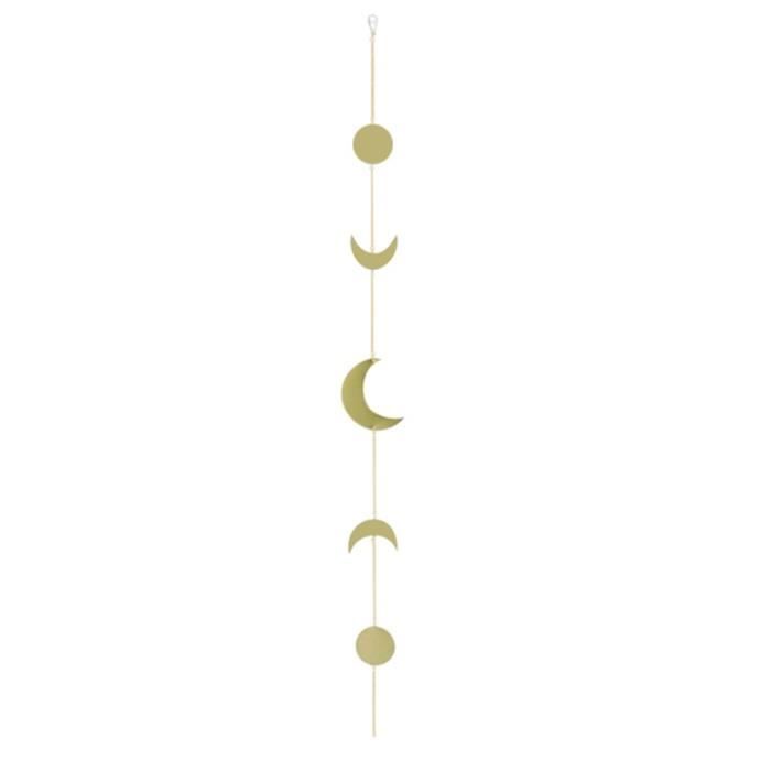 Décoration murale,Pièce ronde en métal à suspendre en forme de soleil et de  lune, décoration murale avec chaînes pour - Type A - Cdiscount Maison