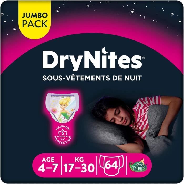 Couche Jetable Drynites SousVêtements Nuit Absorbants Jetables