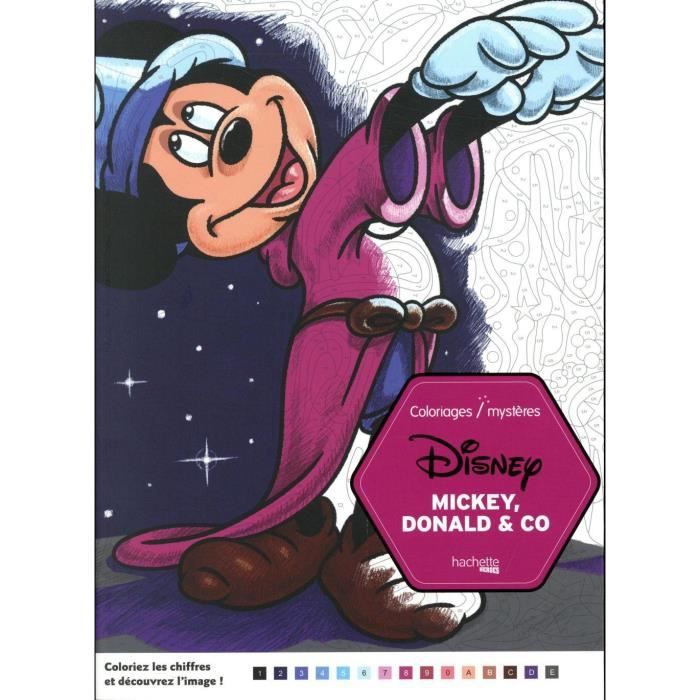 Livre - coloriages mystères Disney Mickey, Donald & co