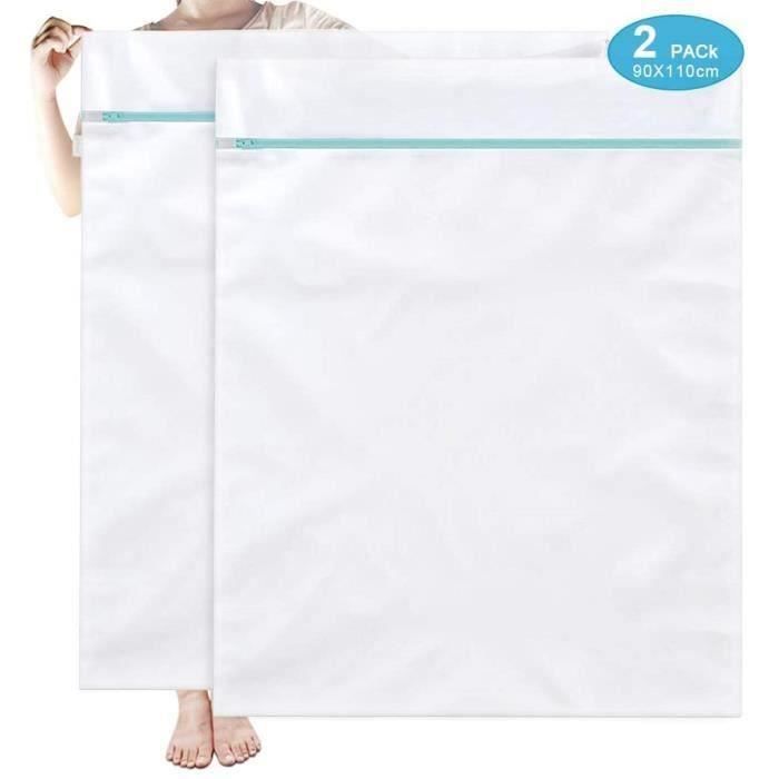 Lot De 2 Filets à Linge Grande Taille 60x80 Cm Et 90x110 Cm - Lavage Machine, Protection Vêtements