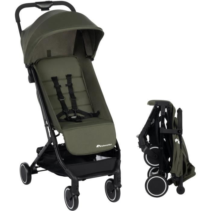 BEBECONFORT SOKO Poussette canne ultra compacte, légère, dès la naissance, jusqu'à 15 kg (3-4 ans environ), Mineral green