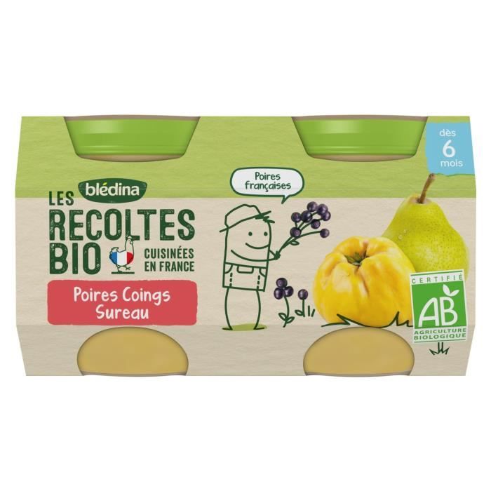 Bledina Les Recoltes Bio Compote Poires Coings Sureau Des 6 Mois 2 Pots De 130g Achat Vente Compote Dessert Fruite Bledina Les Recoltes Bio Compote Poires Coings Sureau Bledina Les Recoltes Bio Compote Poires Coings Sureau Des 6 Mois 2 Pots De 130g Achat Vente Compote Dessert Fruite Bledina Les Recoltes Bio Compote Poires Coings Sureau