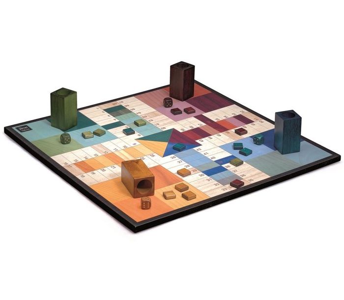 Jeu de Plateau - CAYRO - Petits Chevaux De Luxe - Plateau Moderne - Accessoires de Dessin Moderne