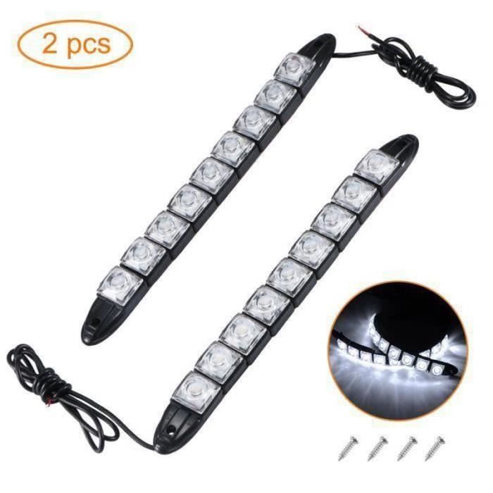Feu De Navigation LED 12V – 4 Pièces – Blanc – Chrome – Étanche