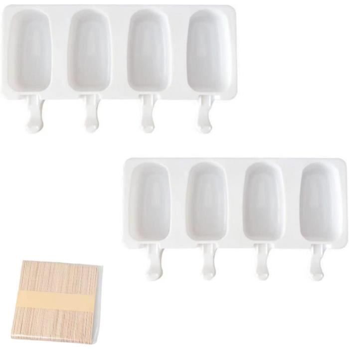 KitchenBrothers Moules à Glace en Silicone pour Crème Glacée à l'Eau