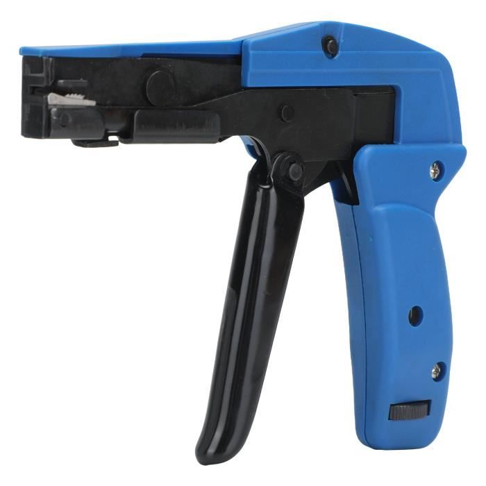 Pistolet à Attaches Câbles Nylon - Pour Attaches 2,4 à 5mm, Coupe Automatique, Poignée Ergonomique, Plastique