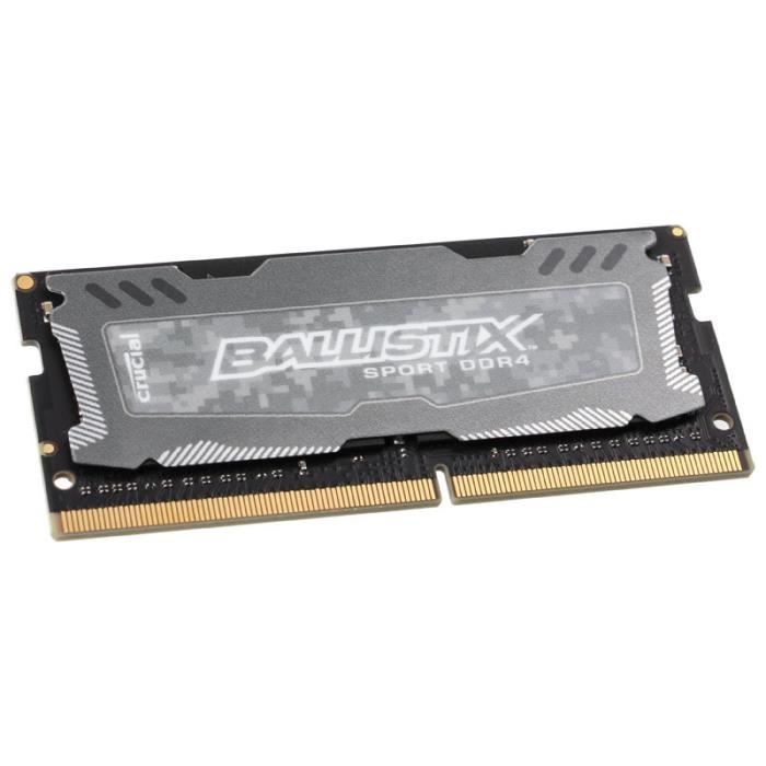 Vente Memoire PC Mémoire CRUCIAL 16GB DDR4 2666 MT/s (PC4-21300) CL16 DR x8 Unbuffered SODIMM 260pin pas cher Vente Memoire PC Mémoire CRUCIAL 16GB DDR4 2666 MT/s (PC4-21300) CL16 DR x8 Unbuffered SODIMM 260pin pas cher