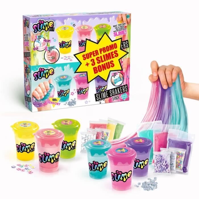 ONE TWO FUN Lot de 4 pots de Slime pas cher ONE TWO FUN Lot de 4 pots de Slime pas cher