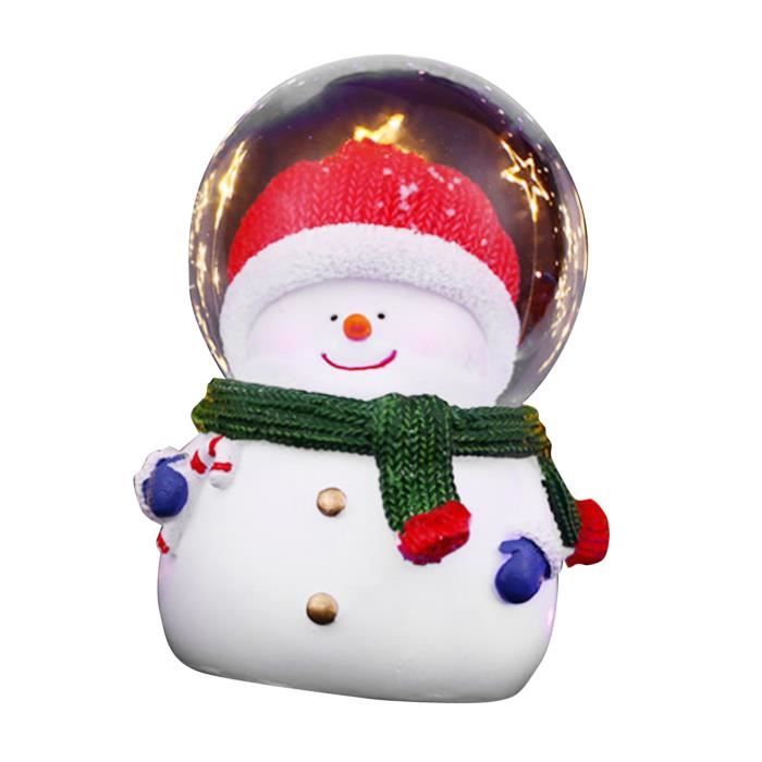 Dioche Boule à neige de Noël Boule de neige de noël à couleur