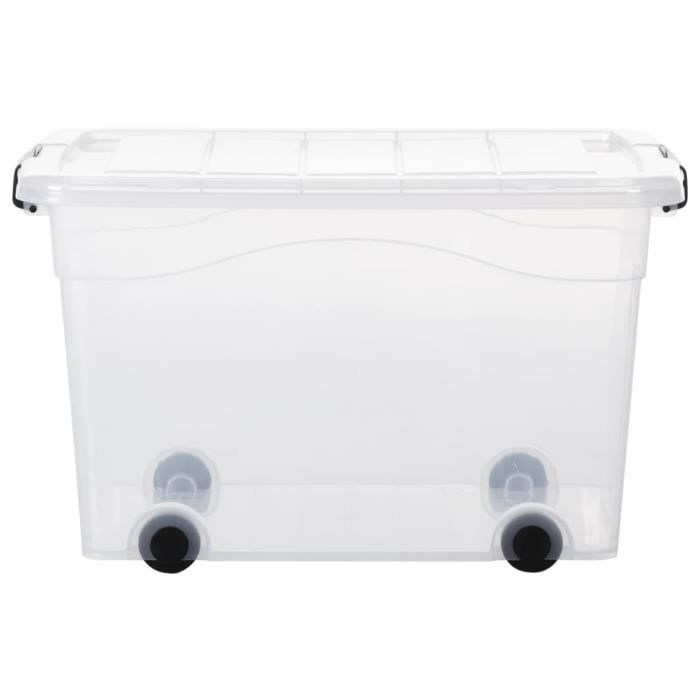 Sacs De Rangement Vêtements Cexovo 4x60L Transparents - PVC Avec Poignées - Pour Déménagement, Stockage