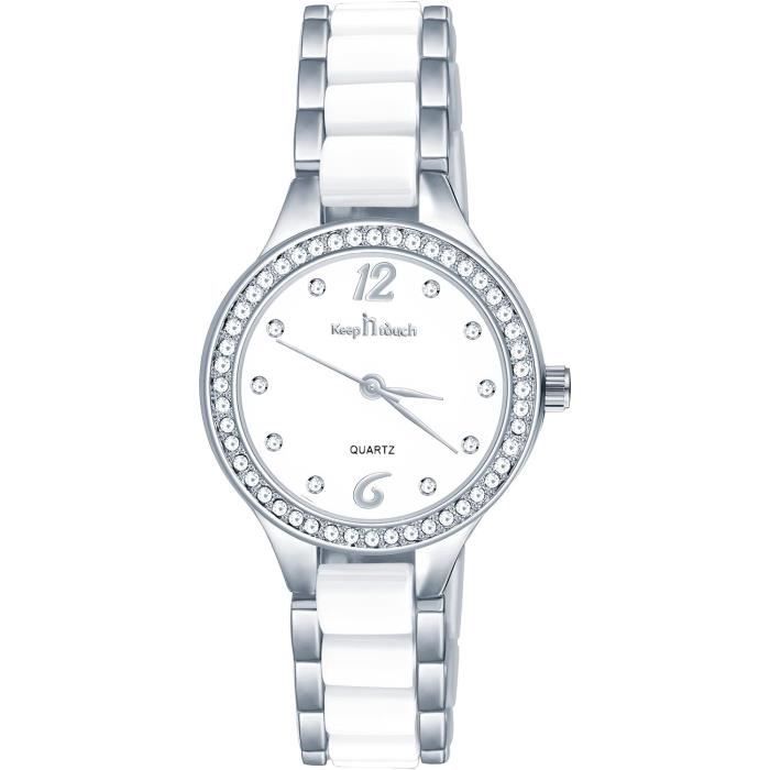 Montre Femme SEKSY By SEKONDA - Mouvement à Quartz - Cadran Blanc Analogique - Bracelet Blanc - Neuf Avec Étiquettes