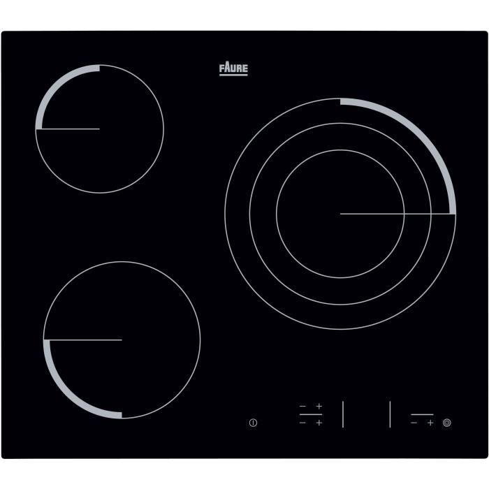 Faure Fev6334fba Plaque De Cuisson Vitroceramique 3 Zones 5700