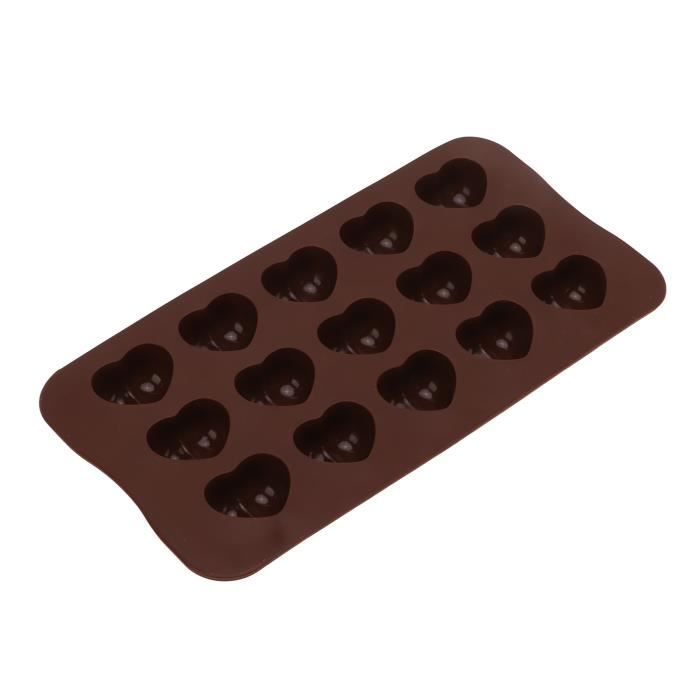 Moule à Chocolat En Silicone 18 Cavités Forme Bordelaise - Antiadhésif, Résistant -40°C à 230°C - Pour Desserts, Glaçons, Bougies - 9