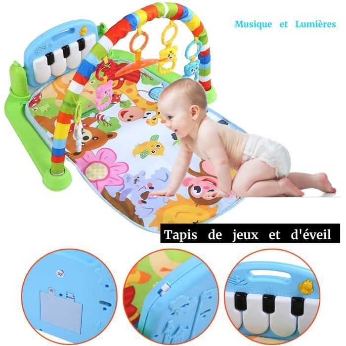 Tapis De Jeu Bébé Tapis D'éveil Musical Bébé Activité Musicale Arche De Jeu  Bebe pour Garçons Et Filles - Cdiscount Puériculture & Eveil bébé