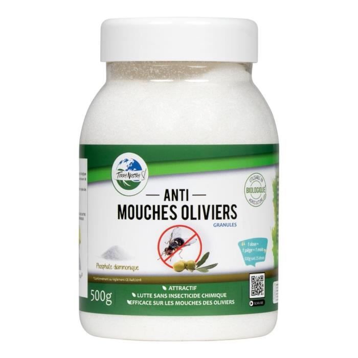 TERRA NOSTRA Phosphate Diammonique Mouches des Oliviers Flacon 500 g