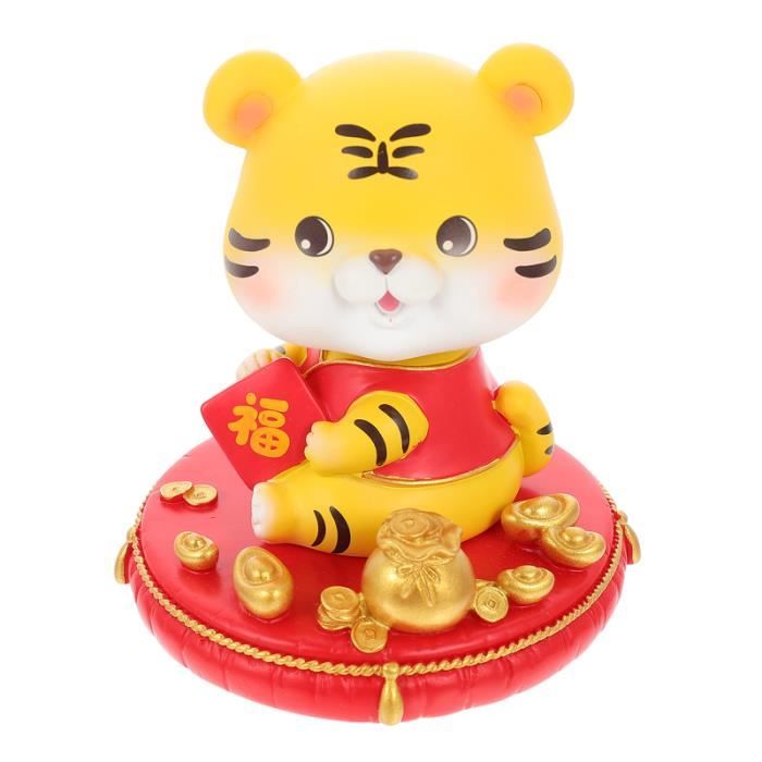 1set Auto Intérieur Tiger Ornement Décoratif Tiger Craft Craft de ...