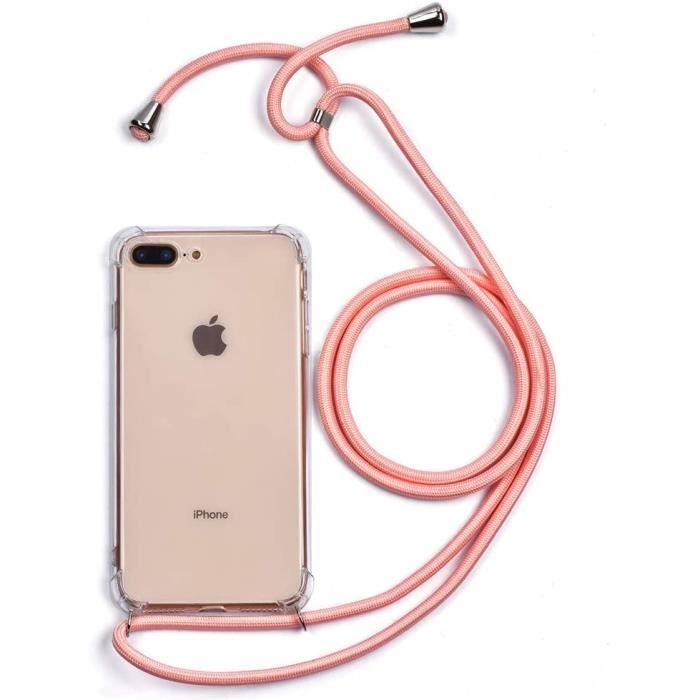 Pnakqil Collier Cordon Coque pour iPhone 13 Pro Max 6.7,Glitter TPU Transparent Paillette Housse Etui avec Cordon avec 1 x Verre trempé Protecteur d/'écran,Noir