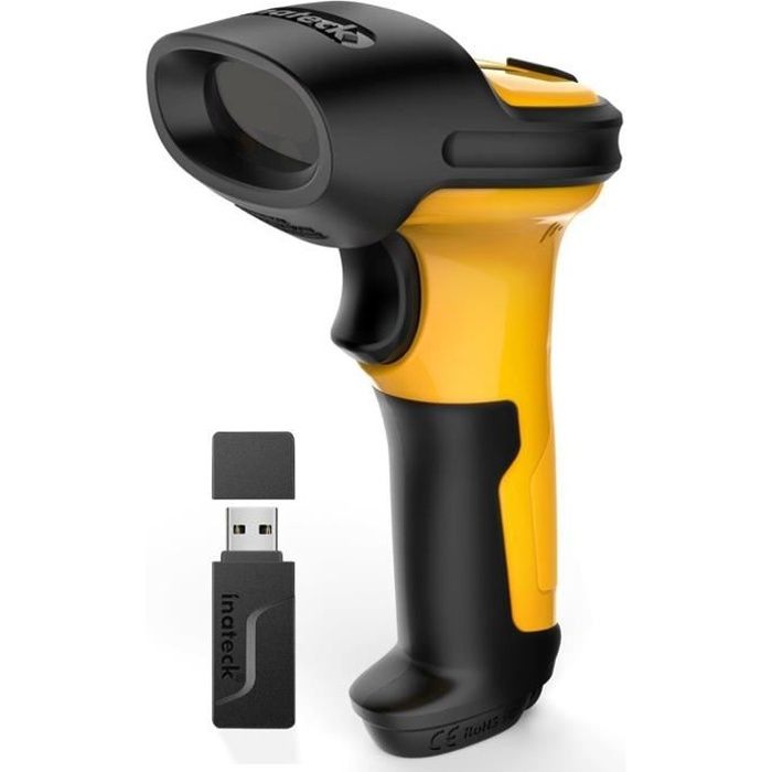 Inateck 24ghz Usb Barcode Scanner Lecteur Code Barre Sans Fil Douchette Usb Laser Code Barre Scanner Scan Auto Batterie 2600mah