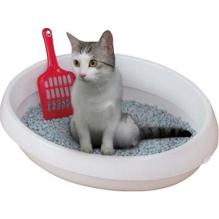 Meilleurs prix pour IRIS OHYAMA -  Bac à Litière - Intérieur poli - Compact - Pelle incluse - Pour chat - Cat Toilet  - PNE-480- Blanc
