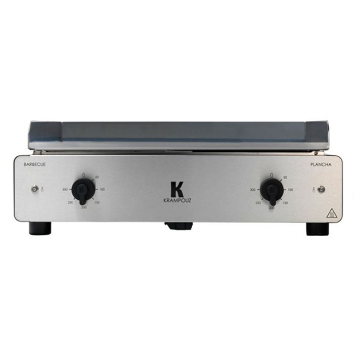 Plancha Roller Grill Electrique Avec Couvercle Krampouz Duo Electrique Barbecue Plancha 3500w Gicio2a Aa 00