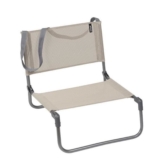 Lafuma Chaise Basse Pliable Beige Prix Pas Cher Cdiscount